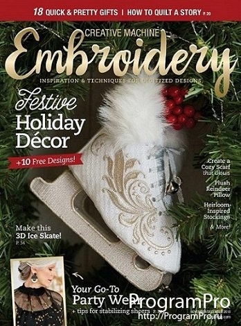 Creative Machine Embroidery November 01, 2018 Issue Cover