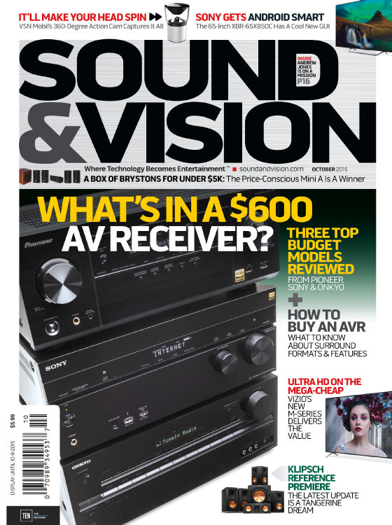 Sound-and-Vision October 01, 2015 Issue Cover