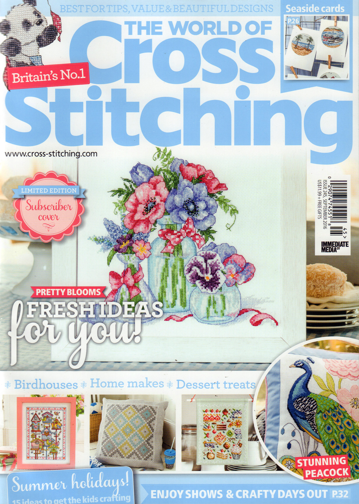 The-World-of-Cross-Stitching September 01, 2016 Issue Cover