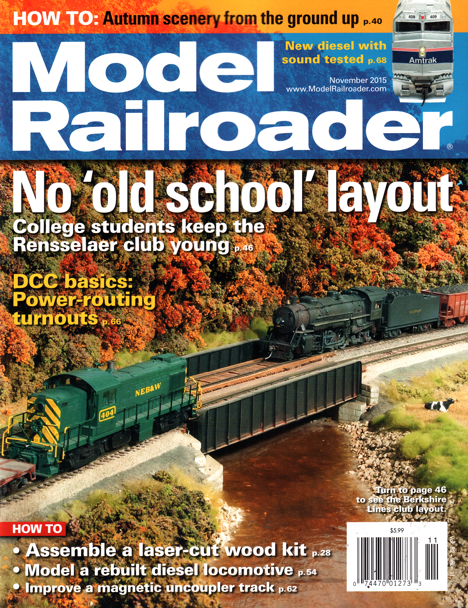 Model-Railroader November 01, 2015 Issue Cover