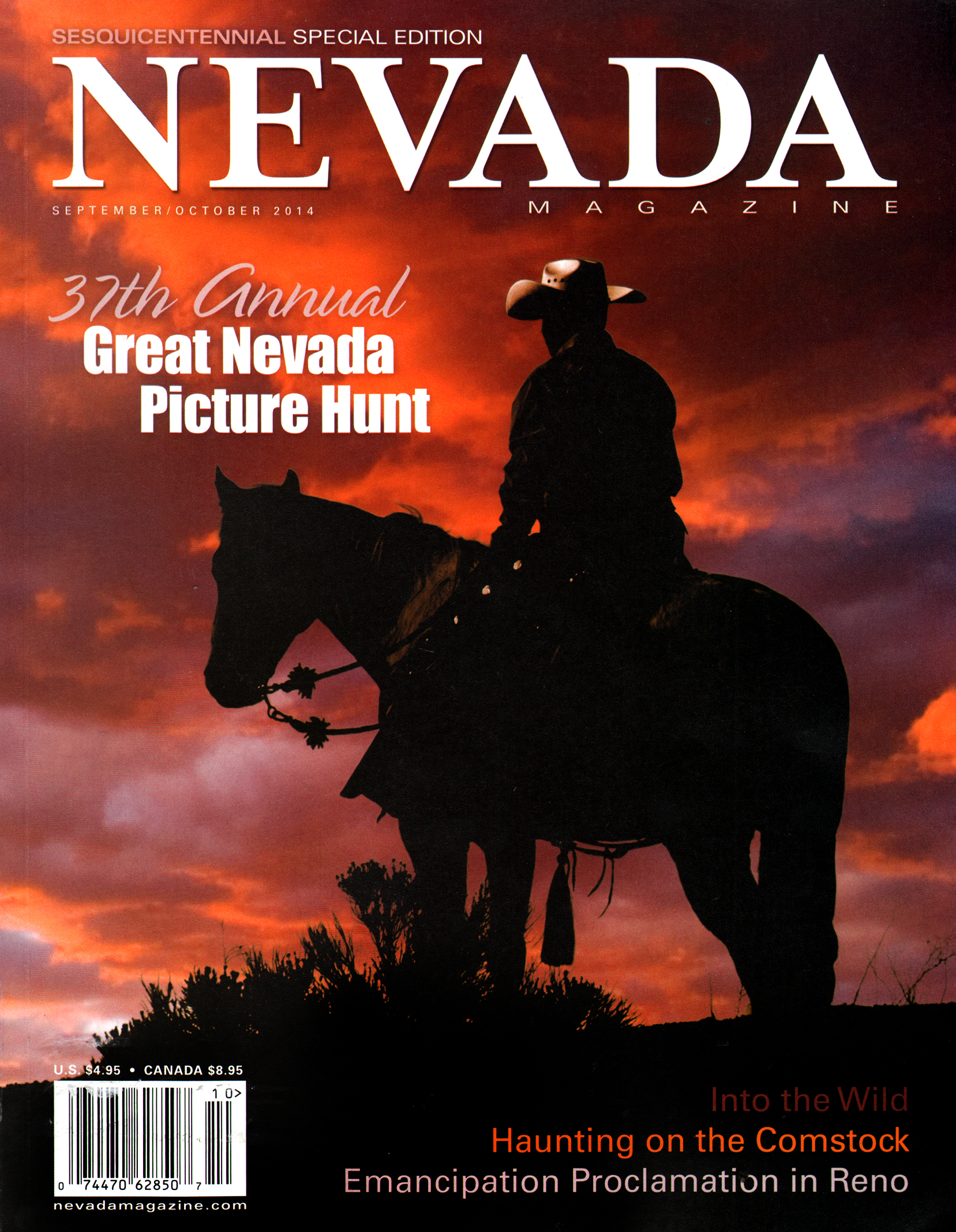 Nevada-Magazine September 01, 2014 Issue Cover