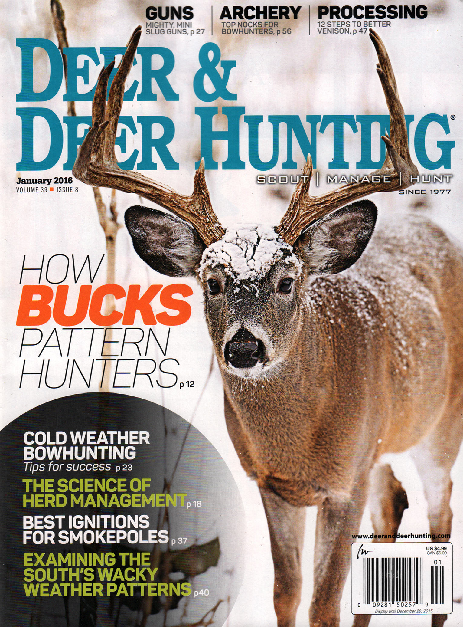Deer-and-Deer-Hunting January 01, 2016 Issue Cover