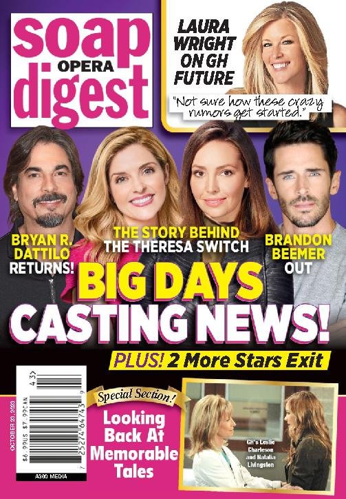 Soap-Opera-Digest October 23, 2023 Issue Cover