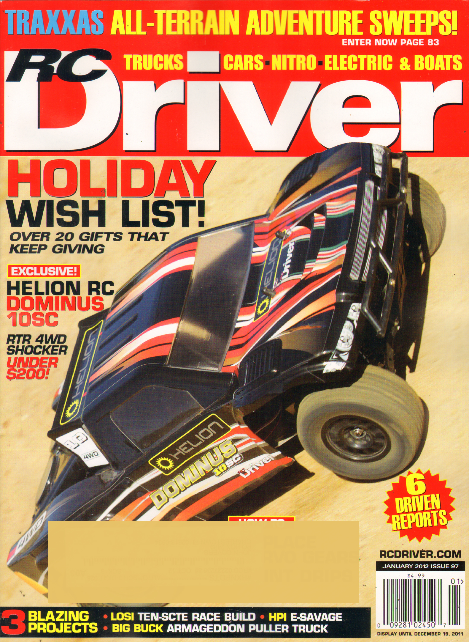 RC-Driver January 01, 2012 Issue Cover