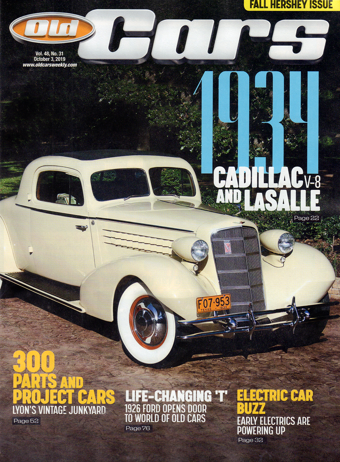Old-Cars October 03, 2019 Issue Cover