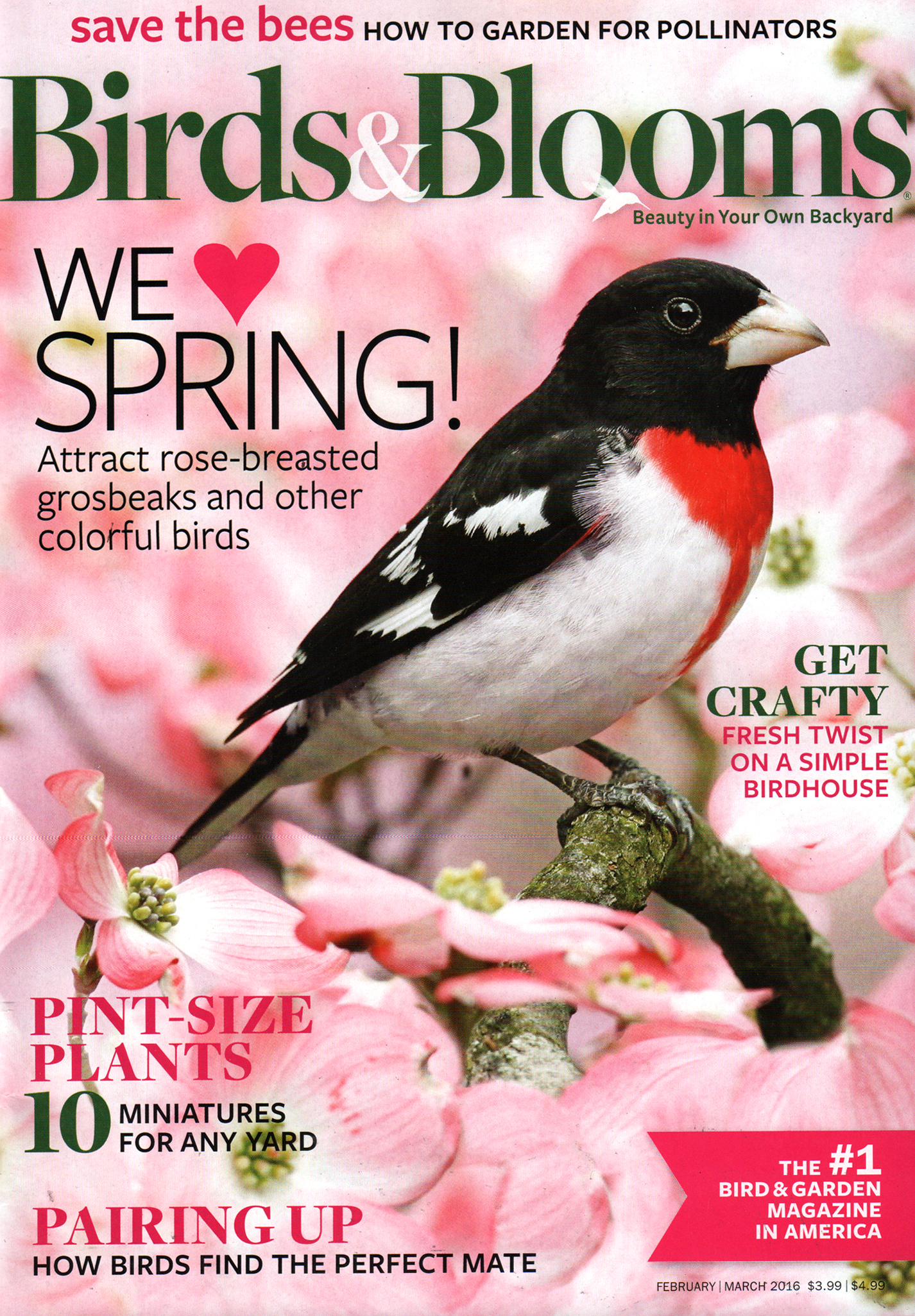 Birds-and-Blooms February 01, 2016 Issue Cover