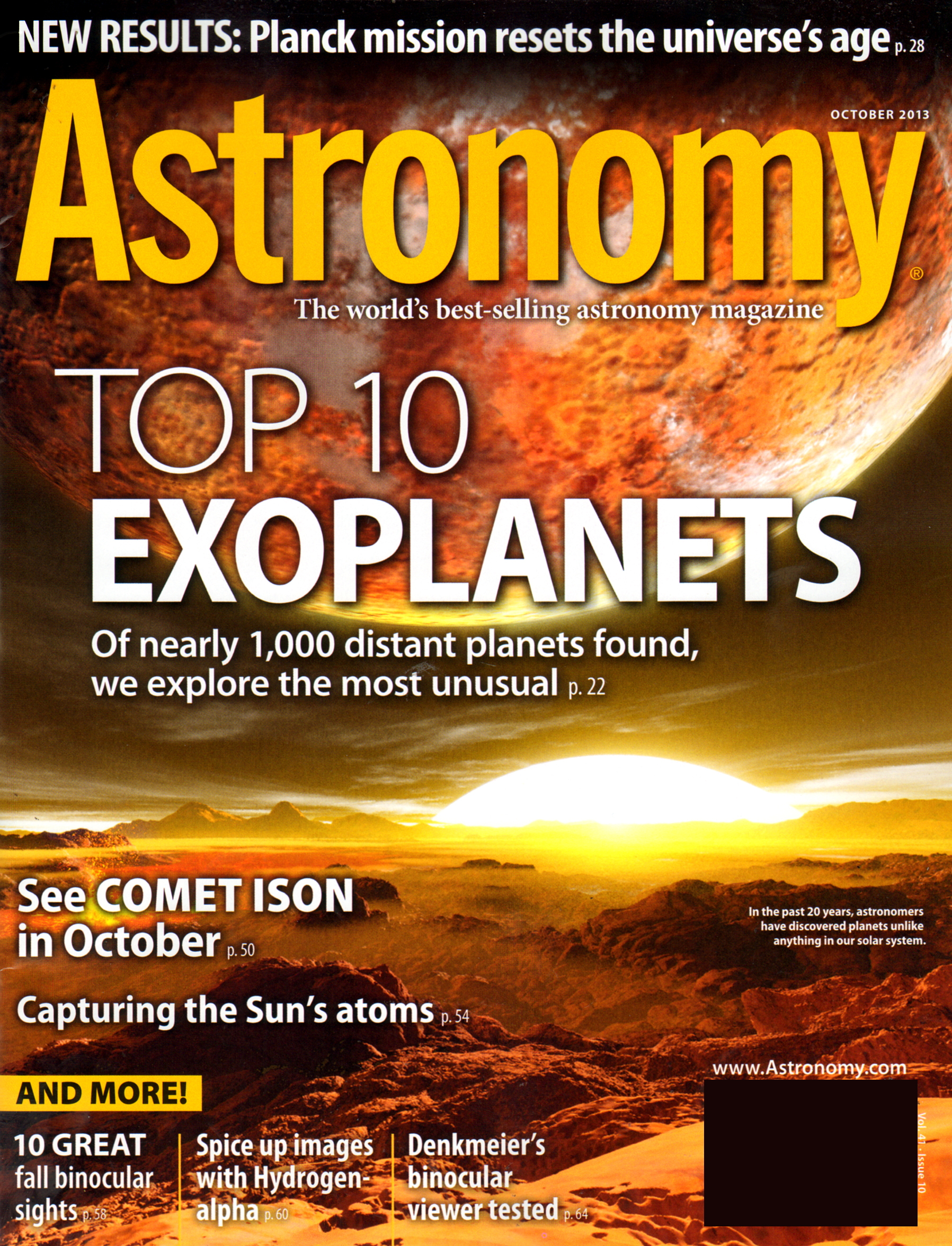 Astronomy October 01, 2013 Issue Cover