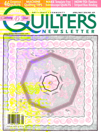 Quilter's Newsletter April 01, 2014 Issue Cover