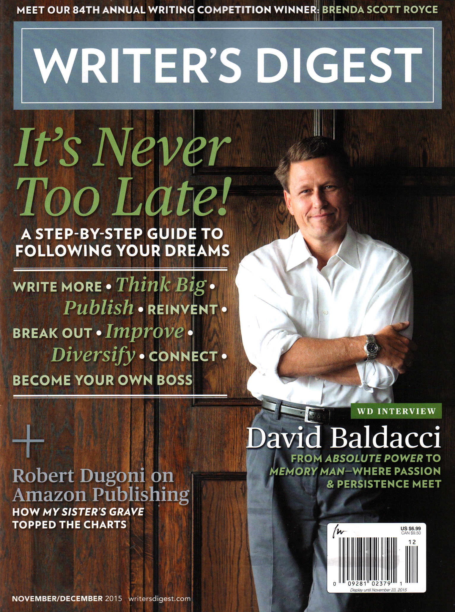 Writers-Digest November 01, 2015 Issue Cover