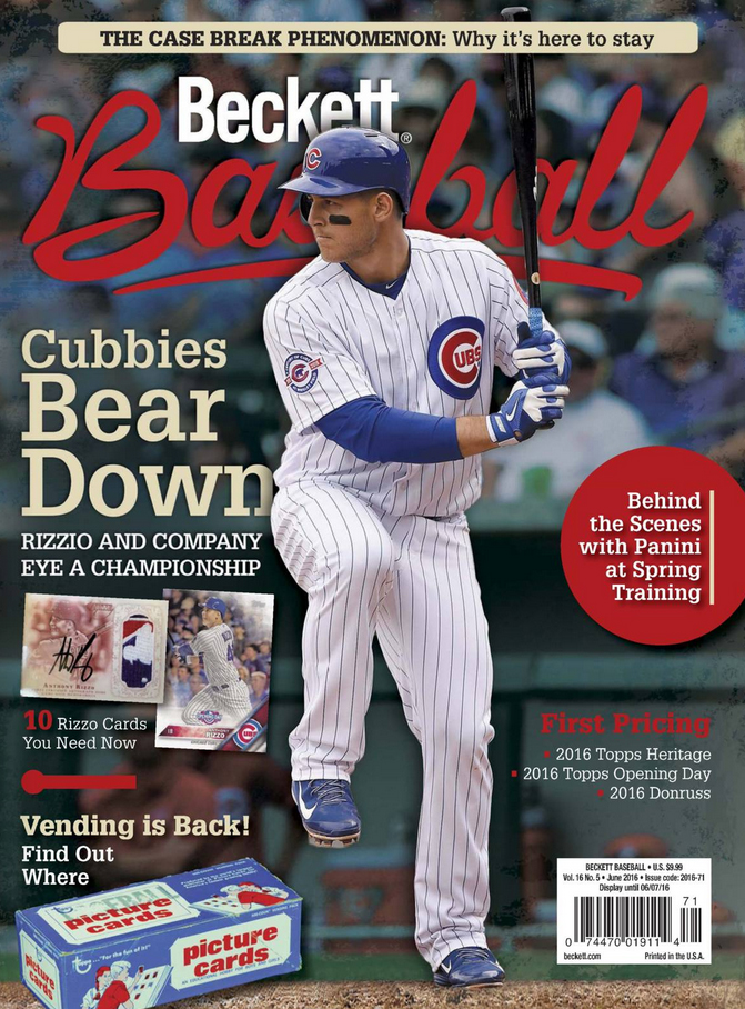 Beckett-Baseball June 01, 2016 Issue Cover