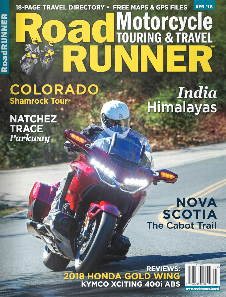 Road-RUNNER-Motorcycle-and-Touring April 01, 2018 Issue Cover