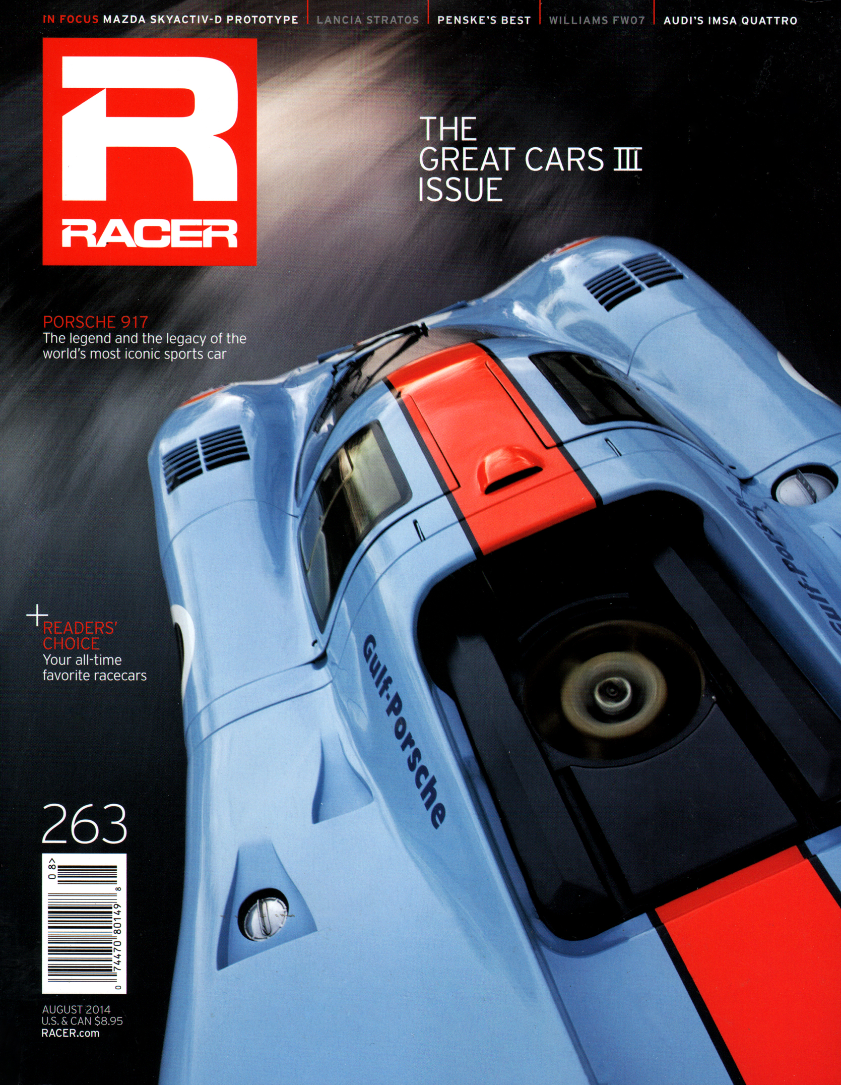 Racer August 01, 2014 Issue Cover