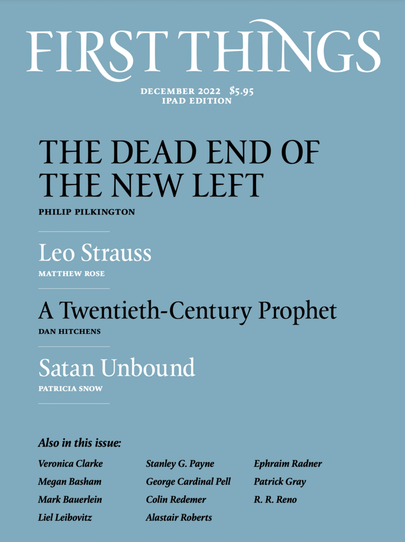 First-Things December 01, 2022 Issue Cover