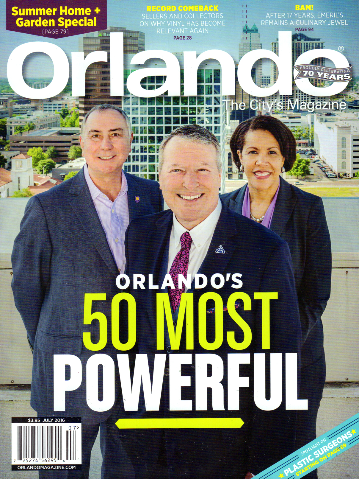Orlando-Magazine July 01, 2016 Issue Cover