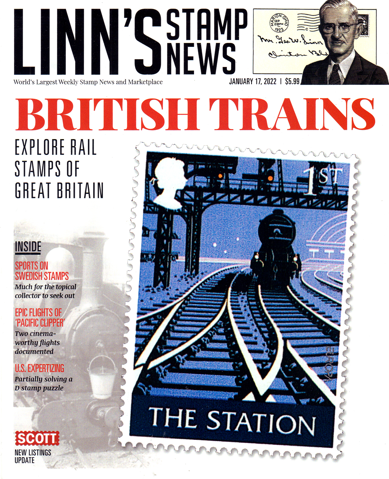 Linns-Stamp-News-Weekly January 17, 2022 Issue Cover