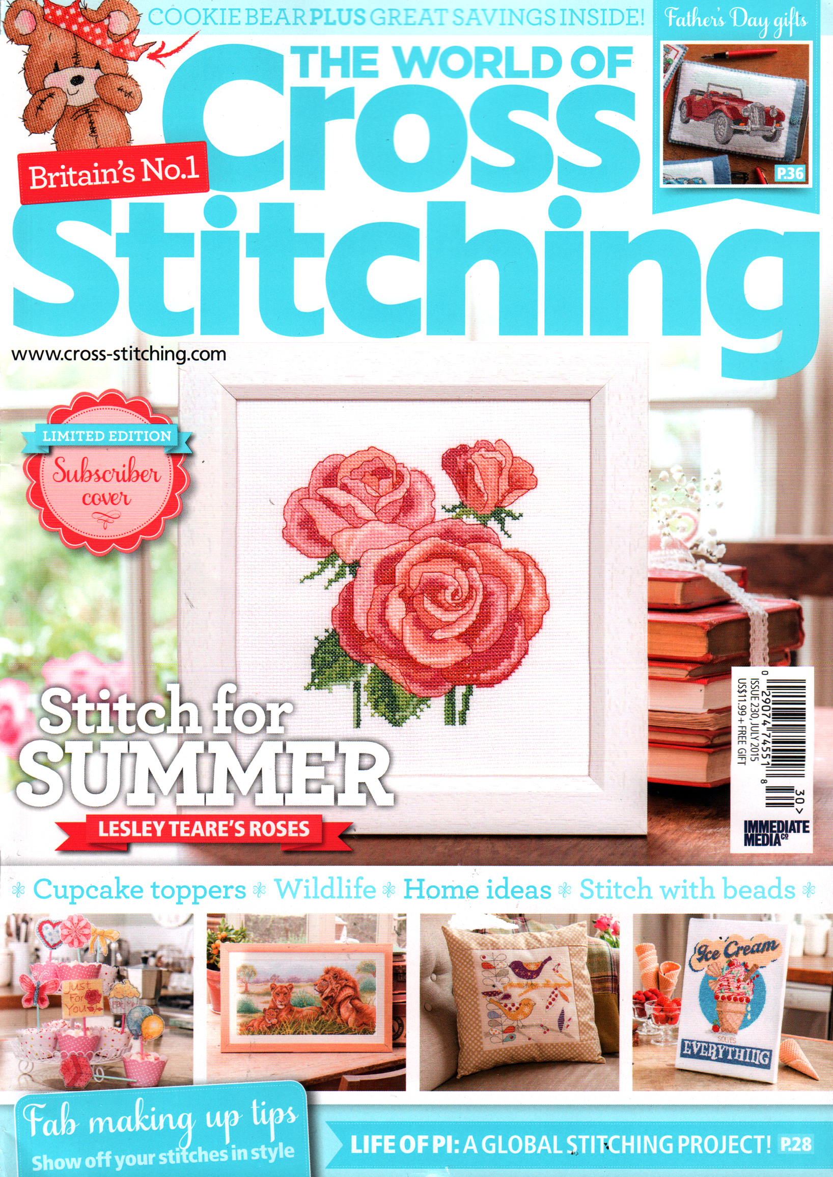 The-World-of-Cross-Stitching July 01, 2015 Issue Cover