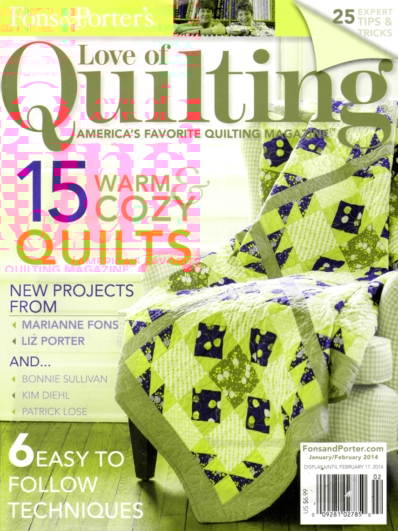 Fons & Porter's Love of Quilting January 01, 2014 Issue Cover