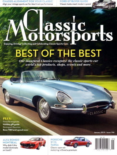 Classic Motorsports January 01, 2019 Issue Cover