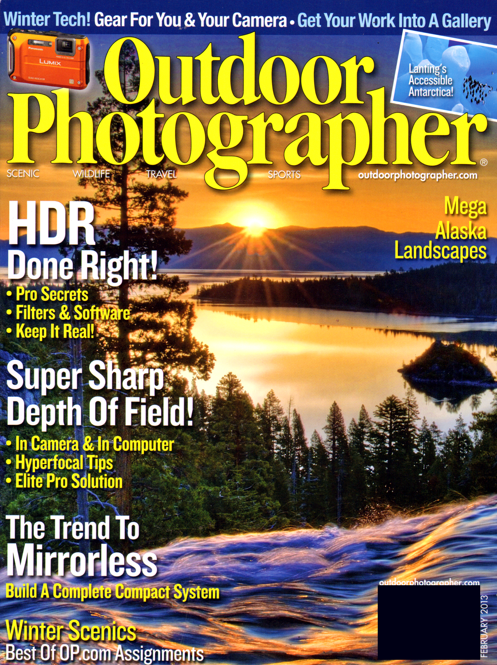 outdoor-photographer February 01, 2013 Issue Cover