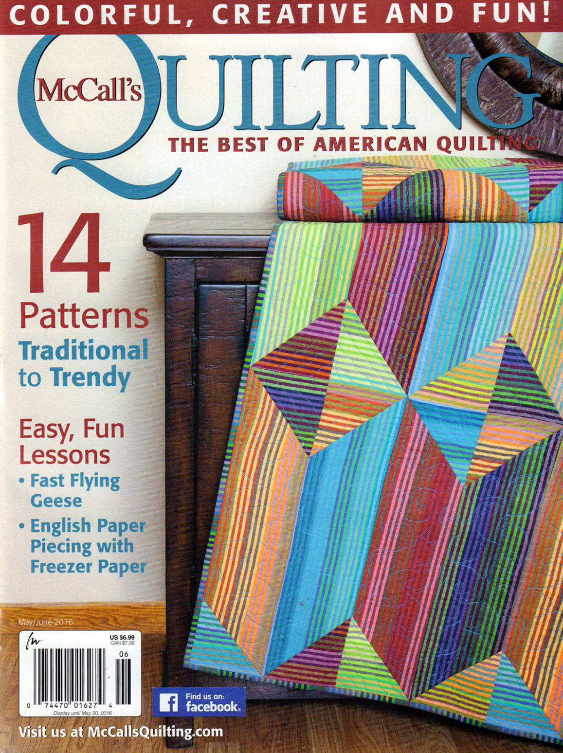 mccalls-quilting May 01, 2016 Issue Cover