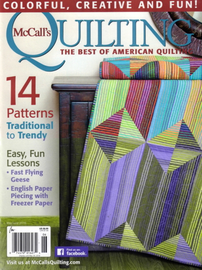 McCall's Quilting May 01, 2016 Issue Cover