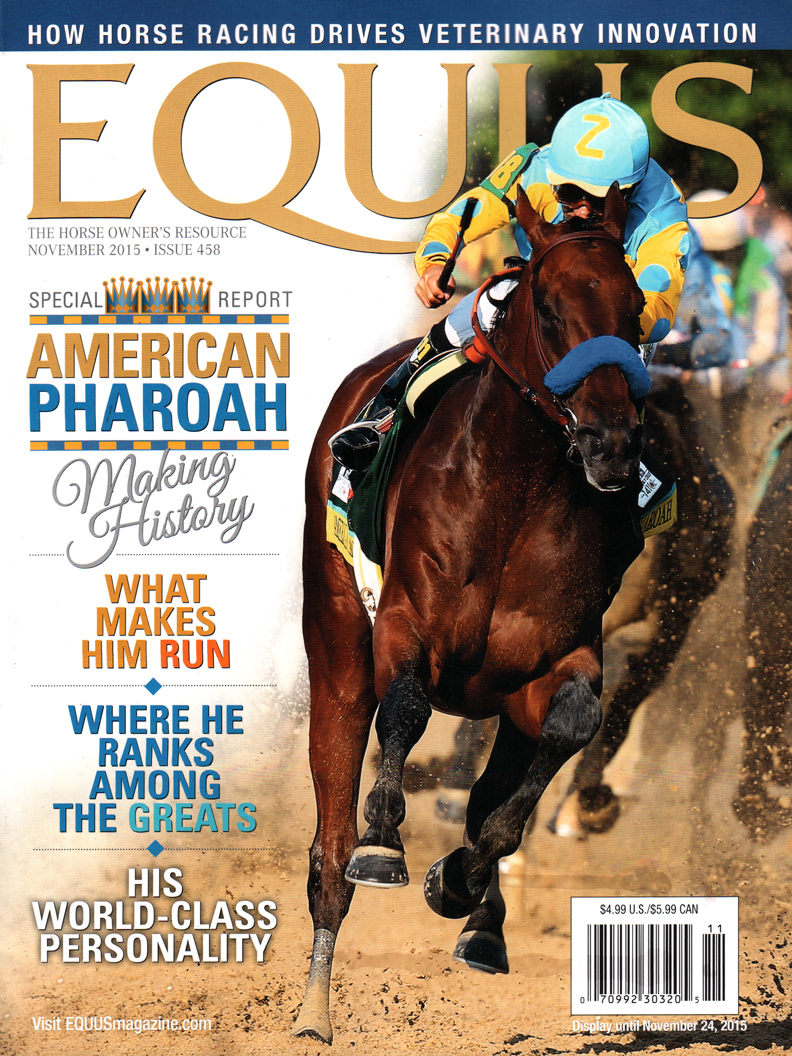 Equus November 01, 2015 Issue Cover