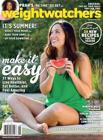 Weight Watchers Magazine July 01, 2016 Issue Cover