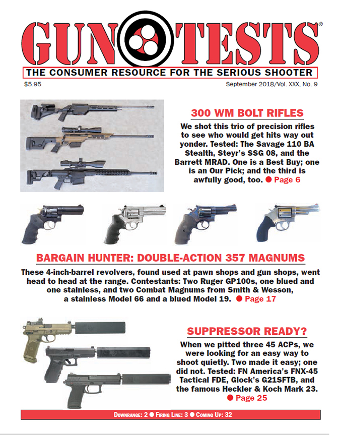 Gun-Tests September 01, 2018 Issue Cover
