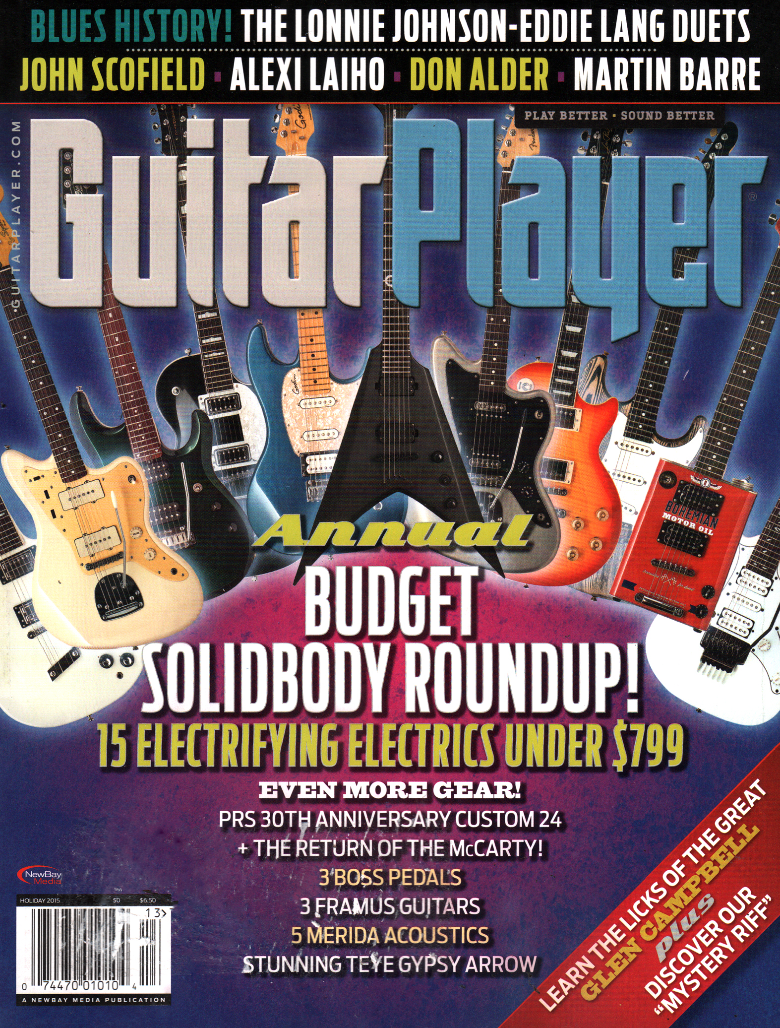 Guitar-Player December 25, 2015 Issue Cover