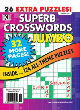 Superb Crosswords Jumbo Magazine Subscription