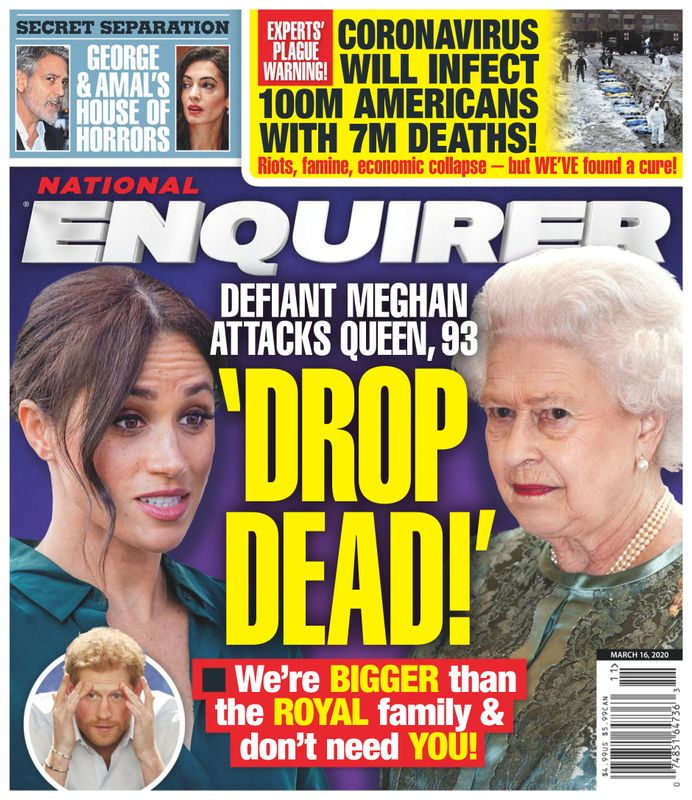 National-Enquirer March 16, 2020 Issue Cover