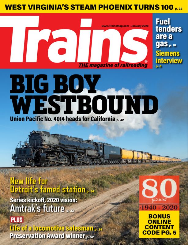 Trains January 01, 2020 Issue Cover