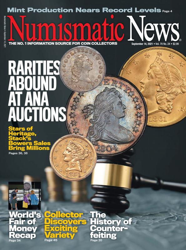 Numismatic-News September 14, 2021 Issue Cover