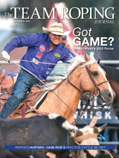 The Team Roping Journal September 01, 2023 Issue Cover