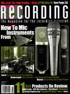 Recording-Magazine May 01, 2016 Issue Cover