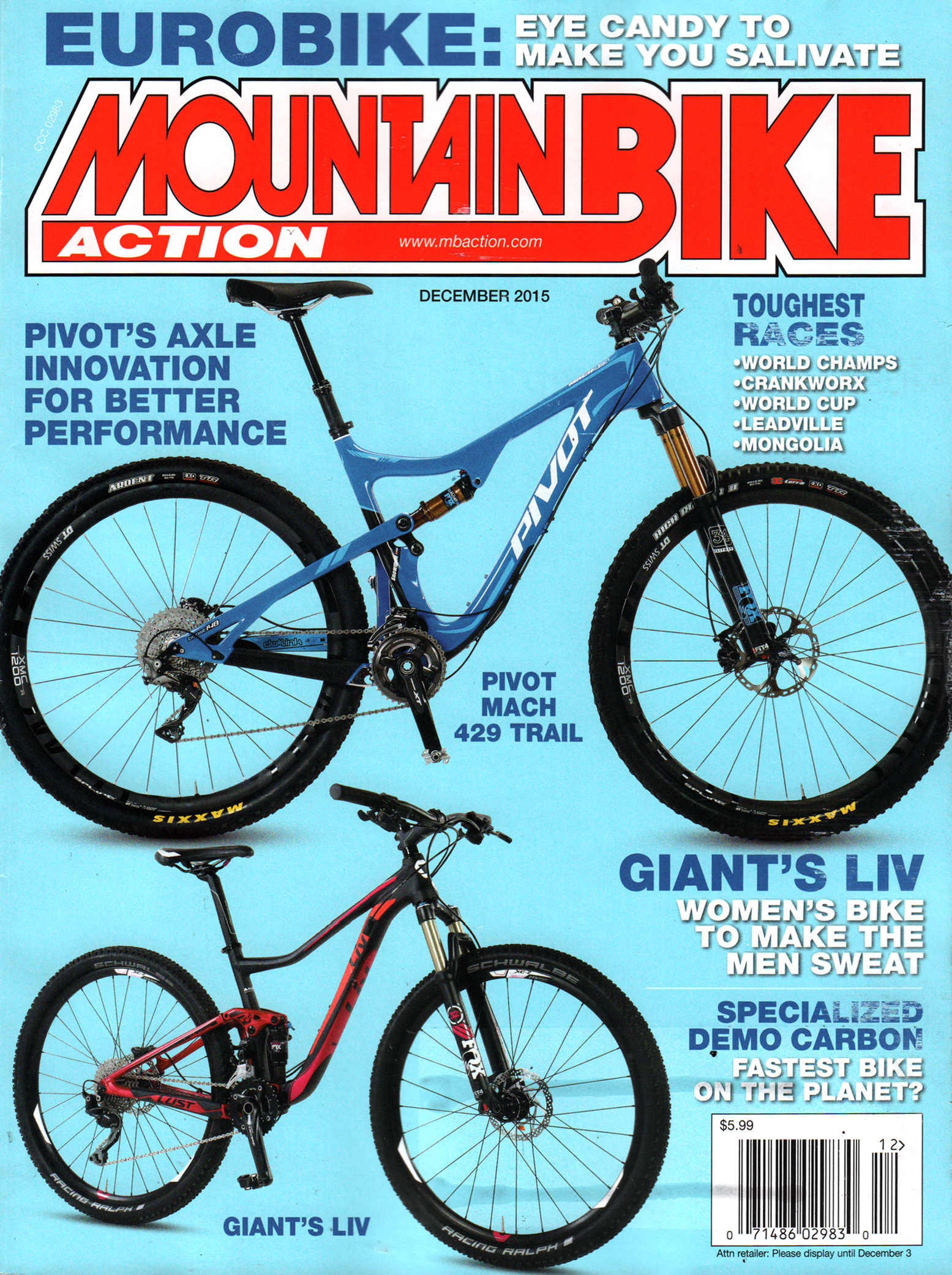 Mountain-Bike-Action December 01, 2015 Issue Cover