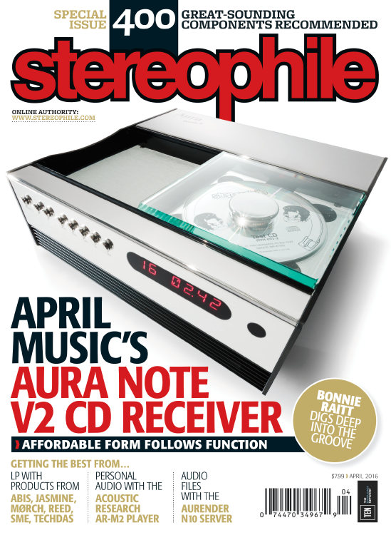 Stereophile April 01, 2016 Issue Cover