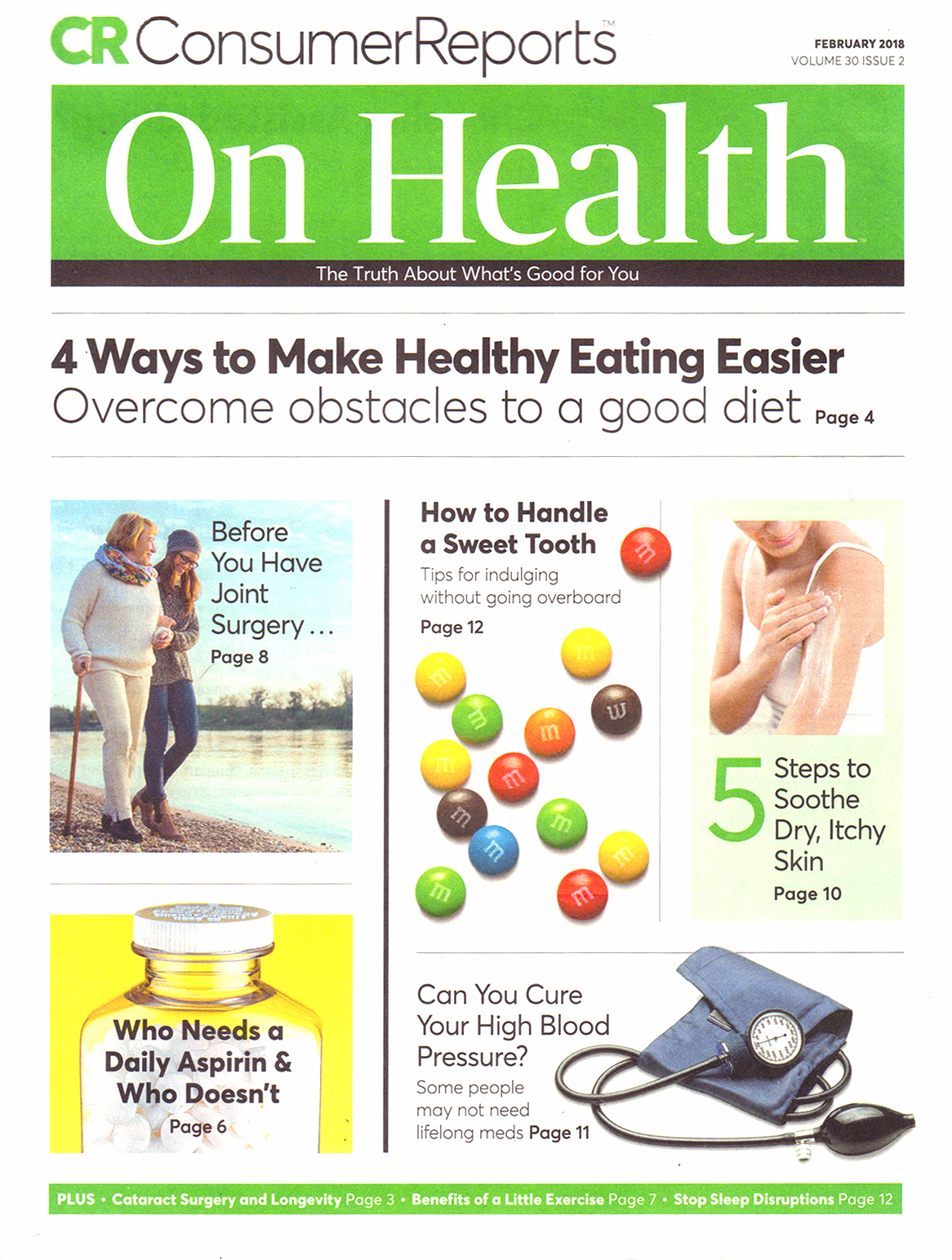 Consumer-Reports-On-Health February 01, 2018 Issue Cover