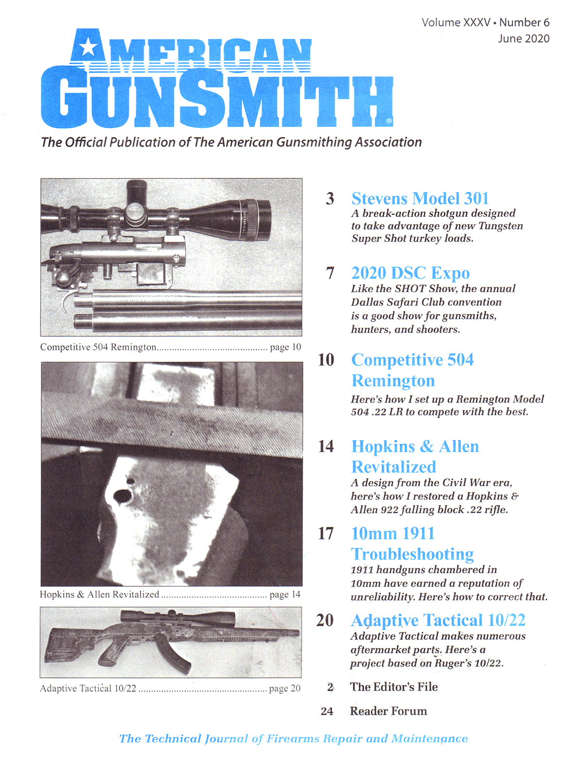 American-Gunsmith June 01, 2020 Issue Cover