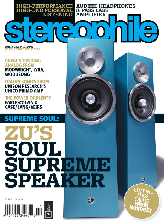 Stereophile July 01, 2016 Issue Cover