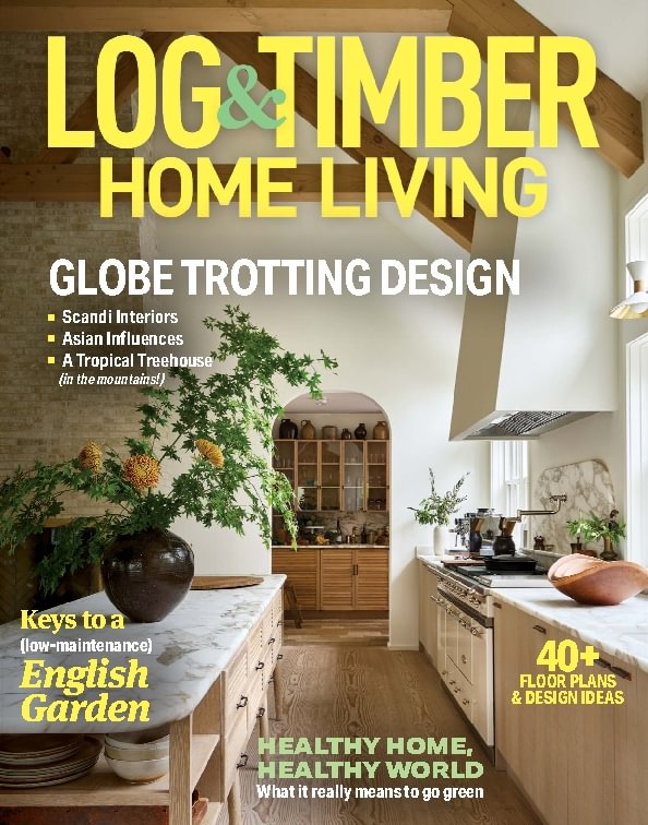 Log-and-Timber-Home-Living April 01, 2025 Issue Cover