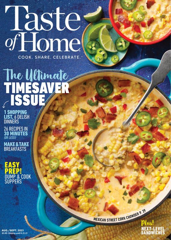 Taste-of-Home August 01, 2021 Issue Cover
