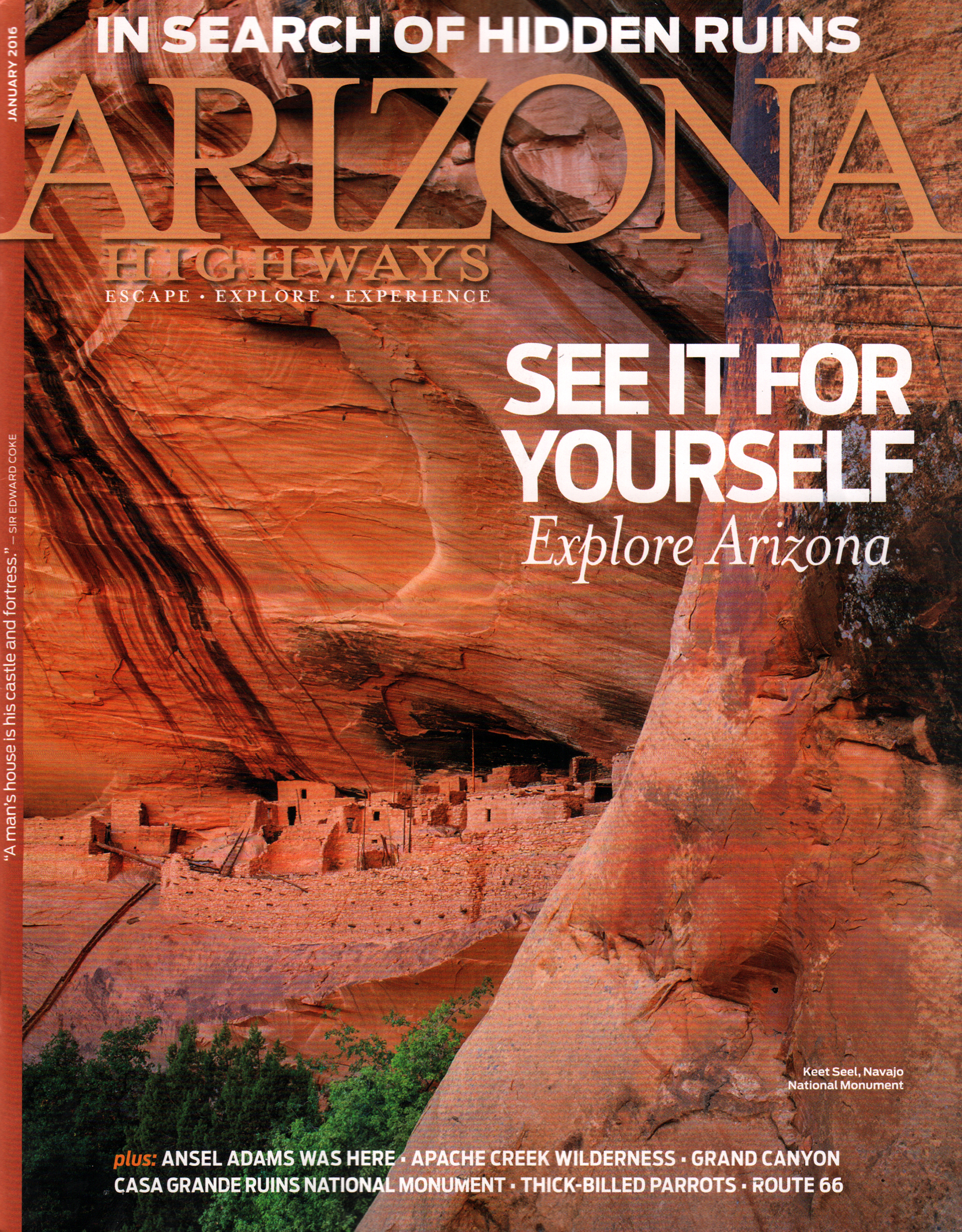 Arizona-Highways January 01, 2016 Issue Cover