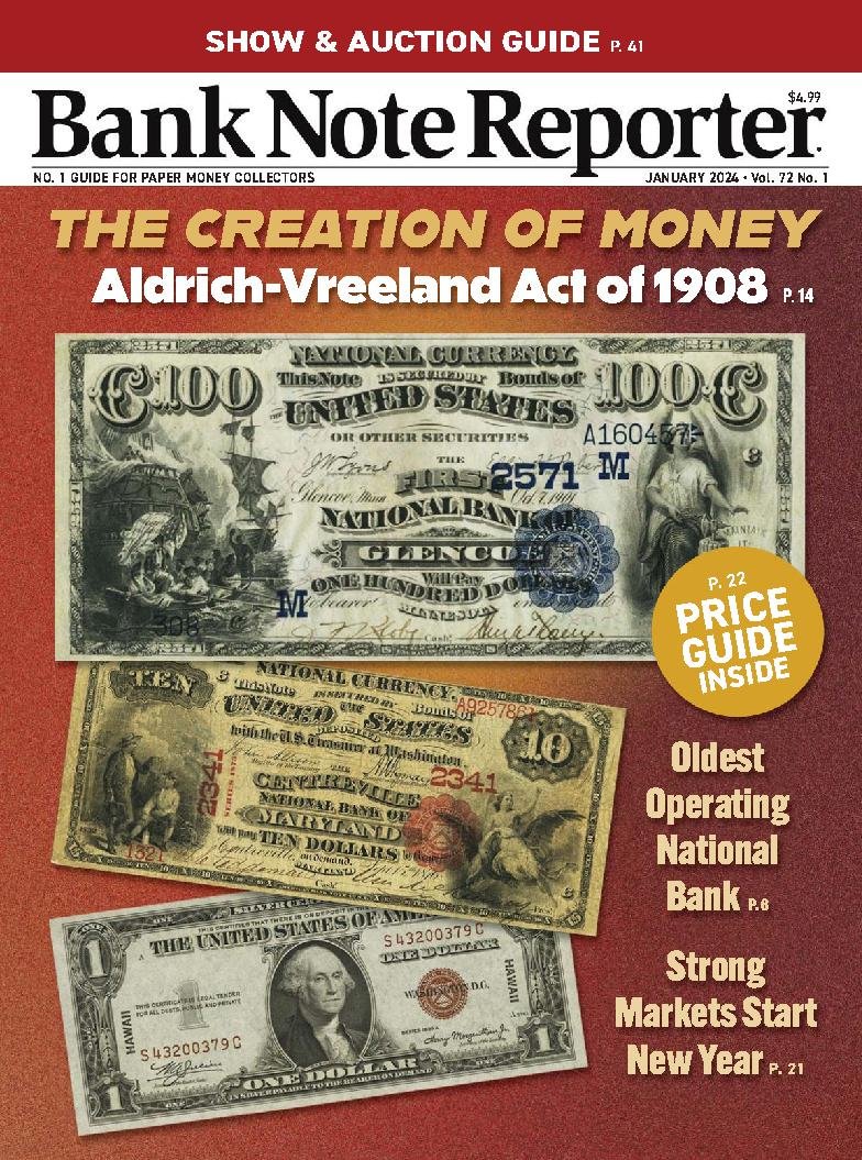 Bank-Note-Reporter January 01, 2024 Issue Cover