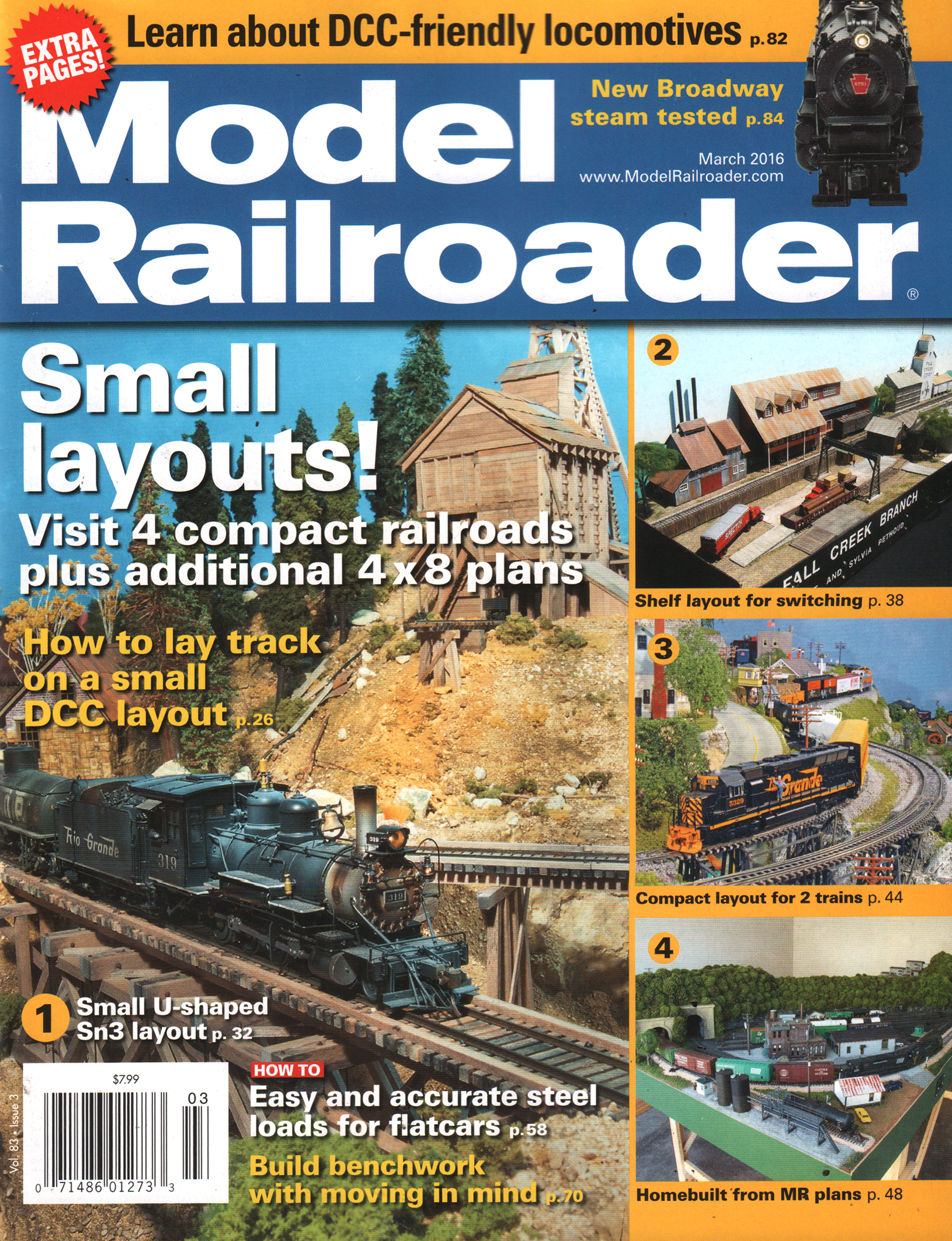 Model-Railroader March 01, 2016 Issue Cover