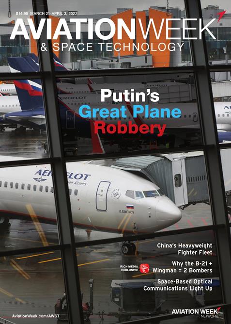 Aviation-Week-and-Space-Technology March 21, 2022 Issue Cover