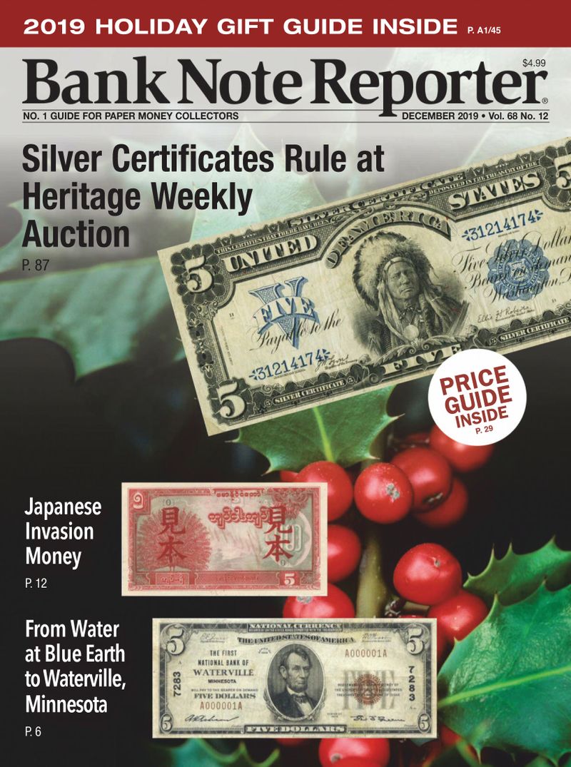 Bank-Note-Reporter December 01, 2019 Issue Cover