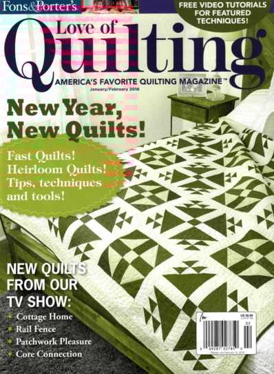 Fons & Porter's Love of Quilting January 01, 2016 Issue Cover