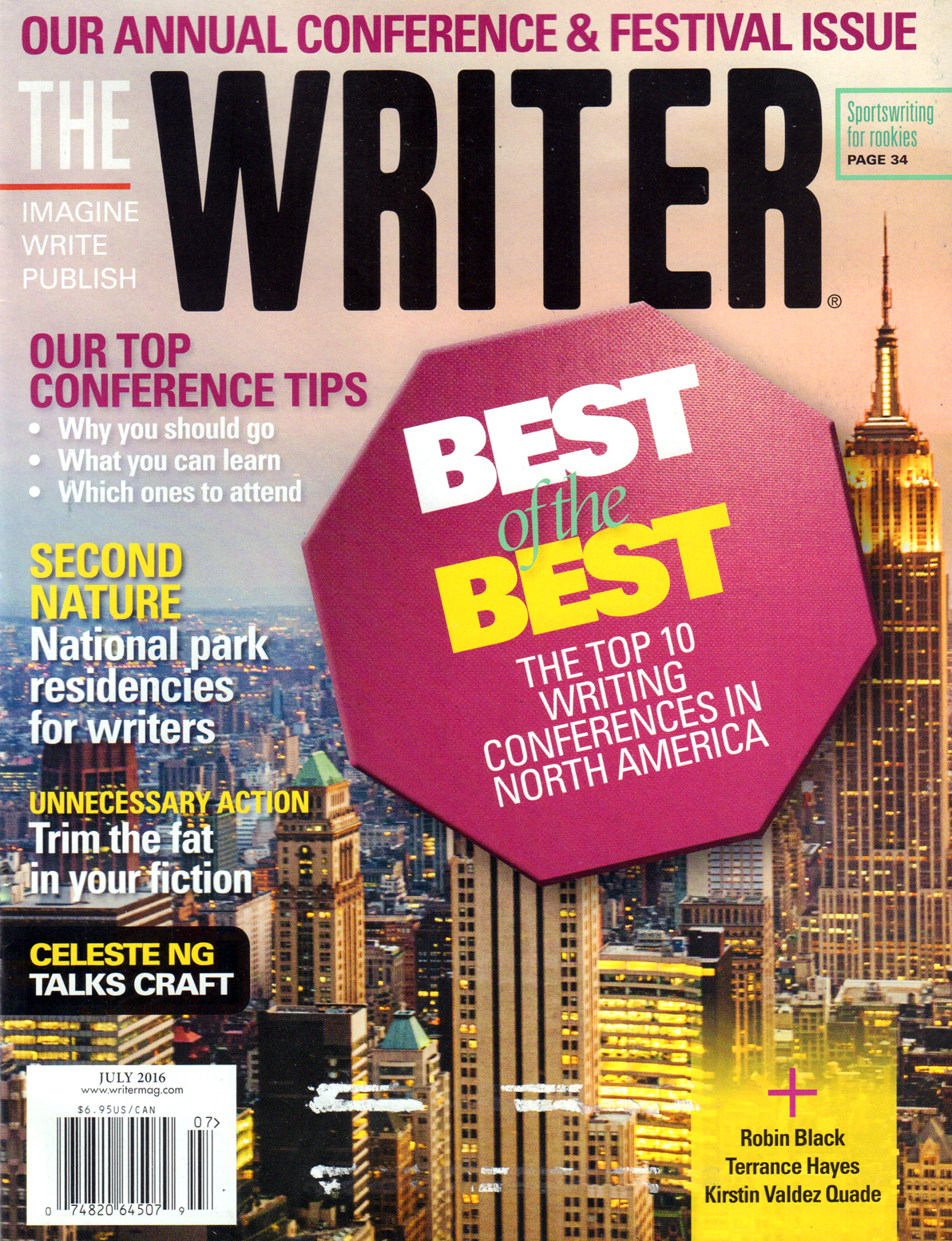 The-Writer July 01, 2016 Issue Cover