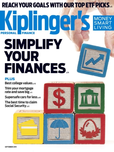 Kiplinger's Personal Finance September 01, 2019 Issue Cover